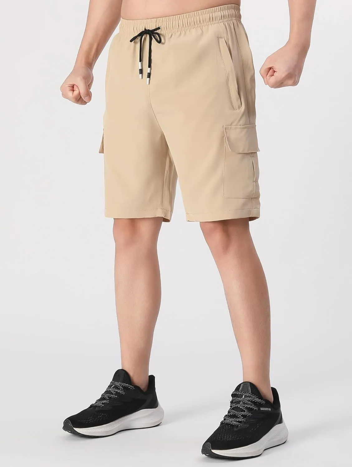 Boys Cargo Shorts Youth Quick Dry Lightweight Pull-On Hiking Shorts for Sports Outdoor with Zipper Pockets