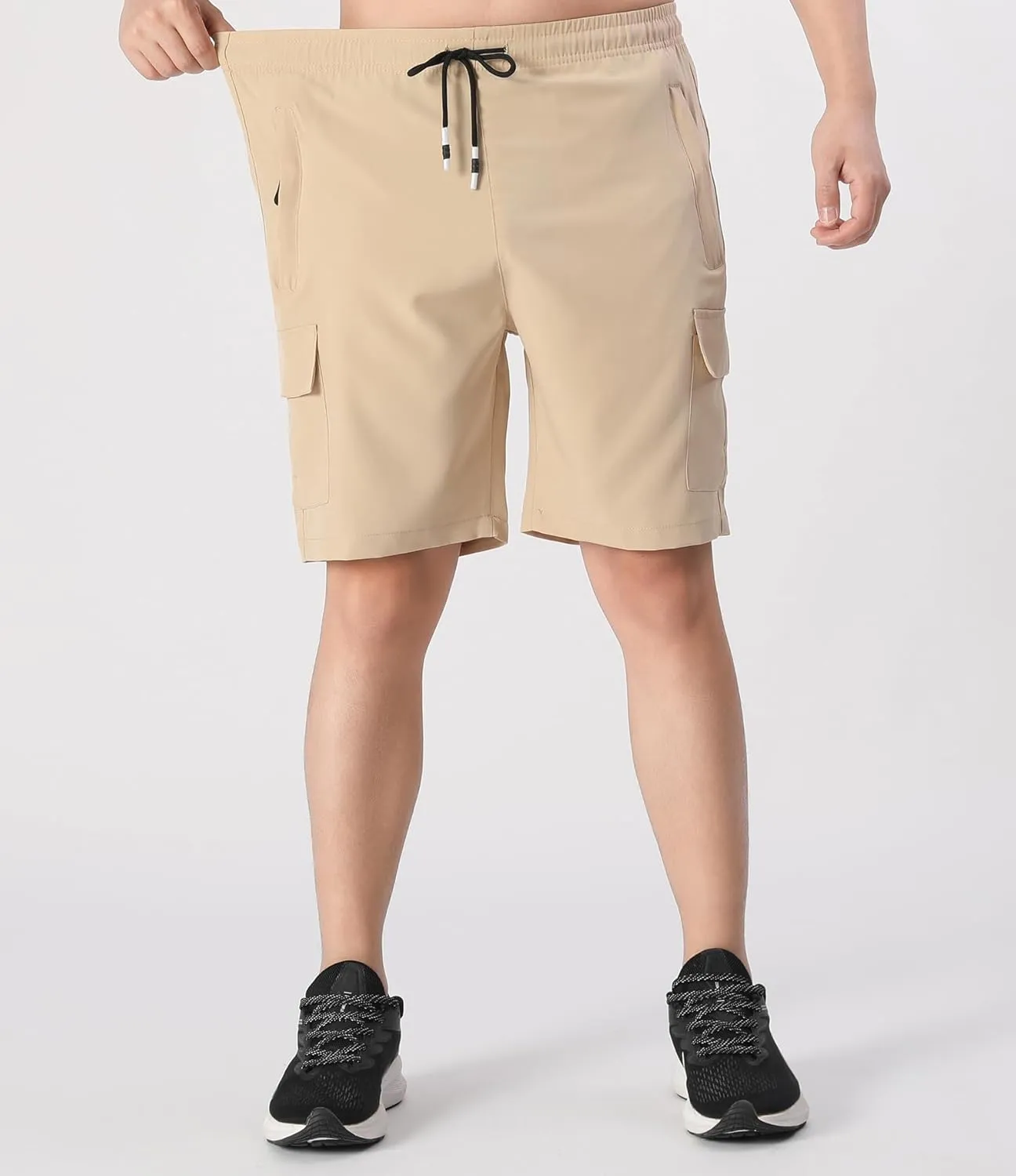 Boys Cargo Shorts Youth Quick Dry Lightweight Pull-On Hiking Shorts for Sports Outdoor with Zipper Pockets