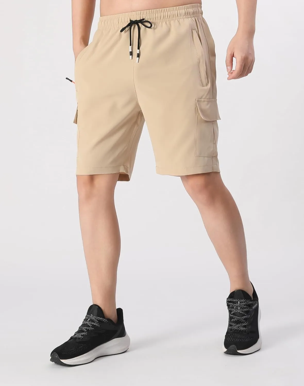 Boys Cargo Shorts Youth Quick Dry Lightweight Pull-On Hiking Shorts for Sports Outdoor with Zipper Pockets