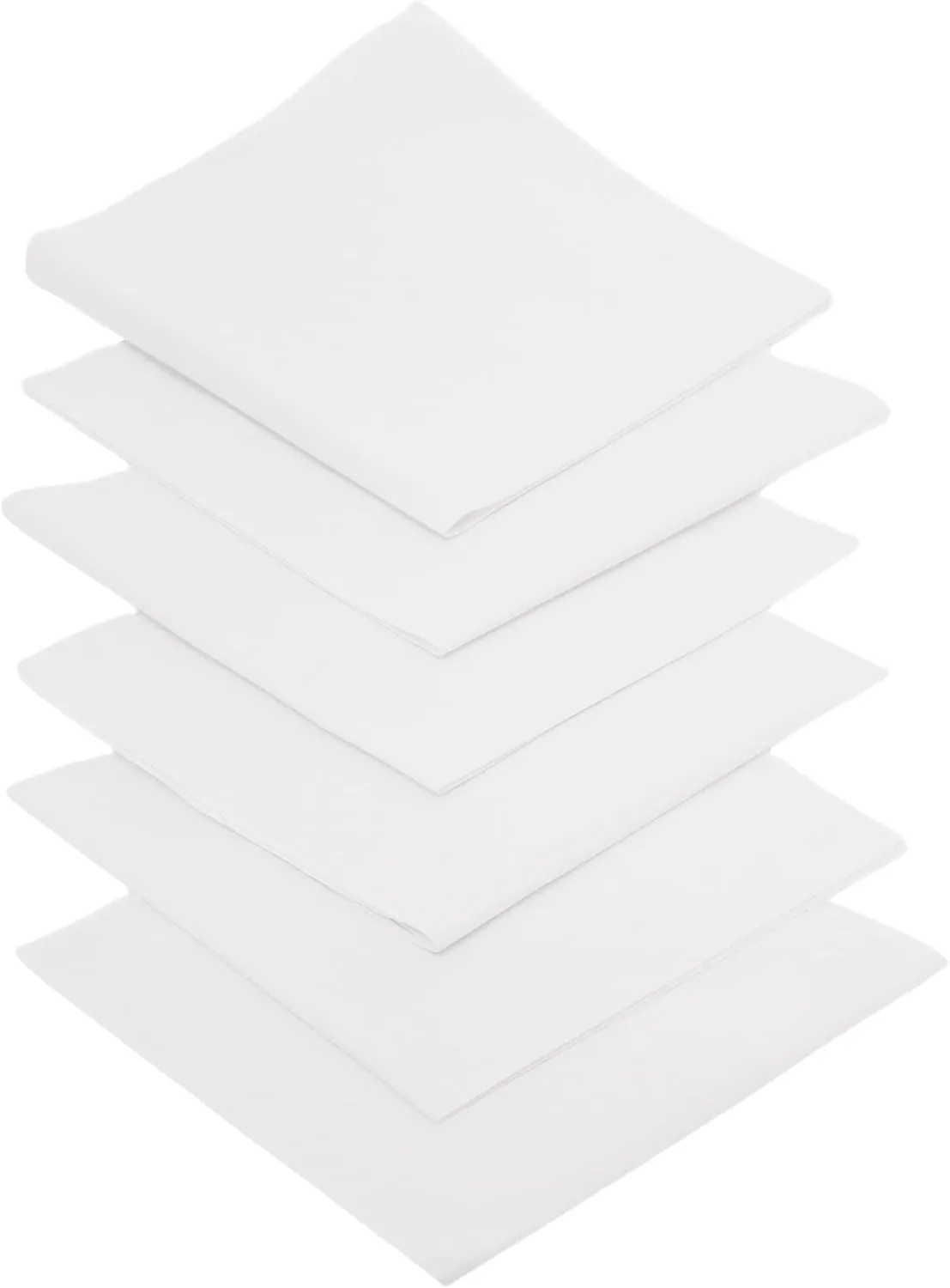 Handkerchiefs for men,Pure Cotton Soft white Handkerchieves
