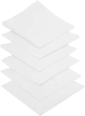 Handkerchiefs for men,Pure Cotton Soft white Handkerchieves