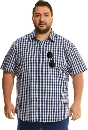HOdo Big and Tall Mens Cotton Button Down Shirt 2XL-6XL