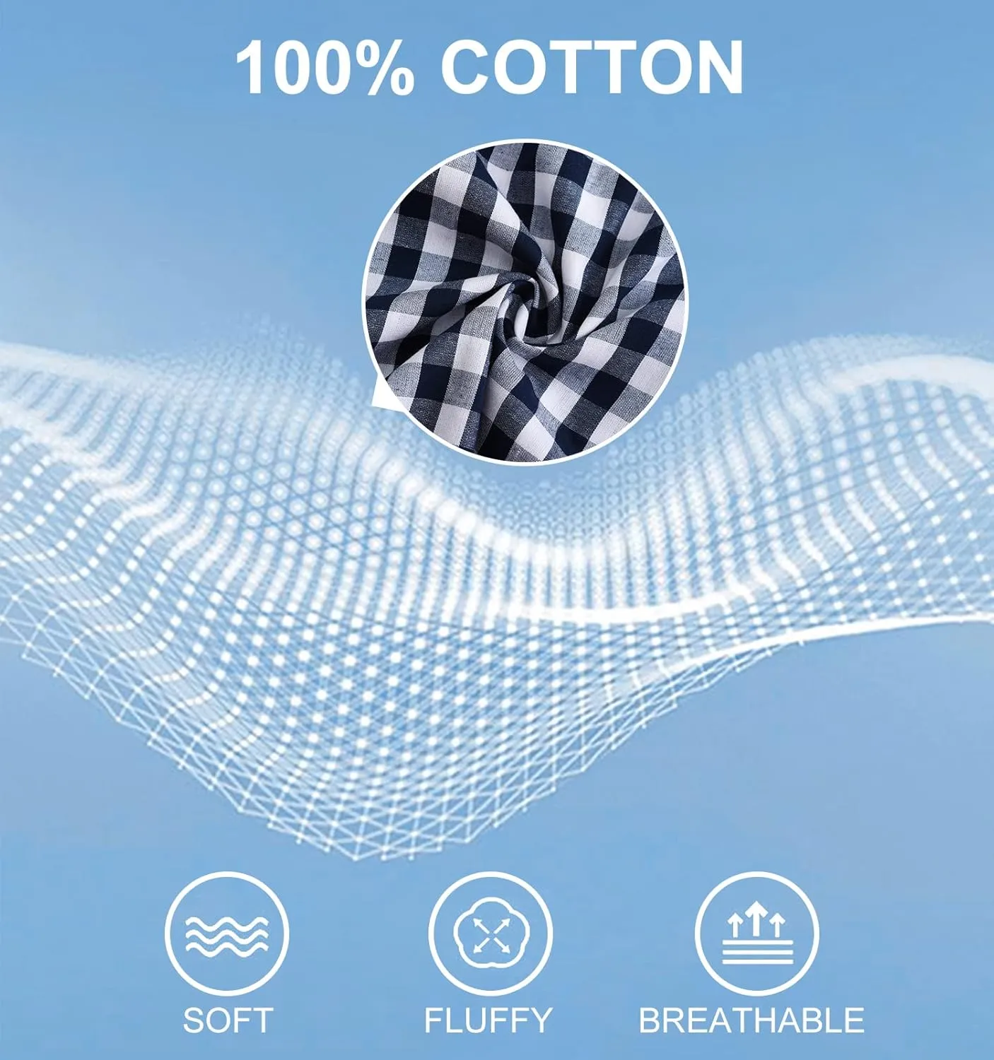 HOdo Big and Tall Mens Cotton Button Down Shirt 2XL-6XL