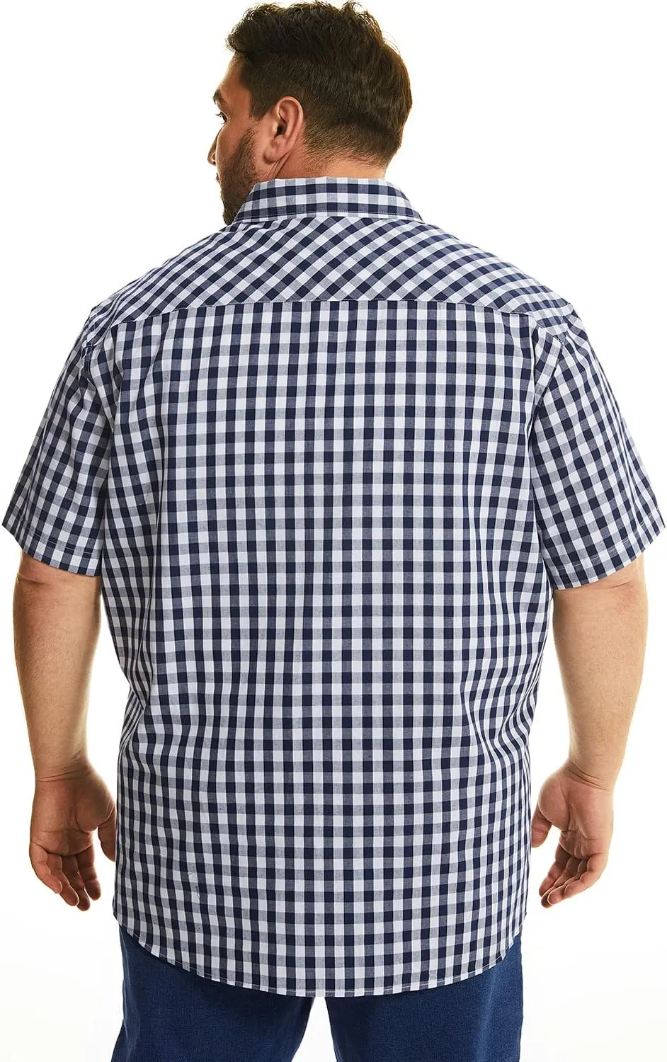 HOdo Big and Tall Mens Cotton Button Down Shirt 2XL-6XL