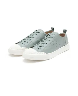 Rare Rabbit Mens Sauron Pro Sage Premium Milled Leather Lace Up Low Top Round Toe Sneaker Shoes